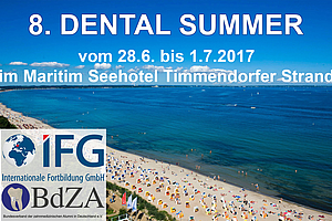 Dentalsummer 2017: Jetzt anmelden!